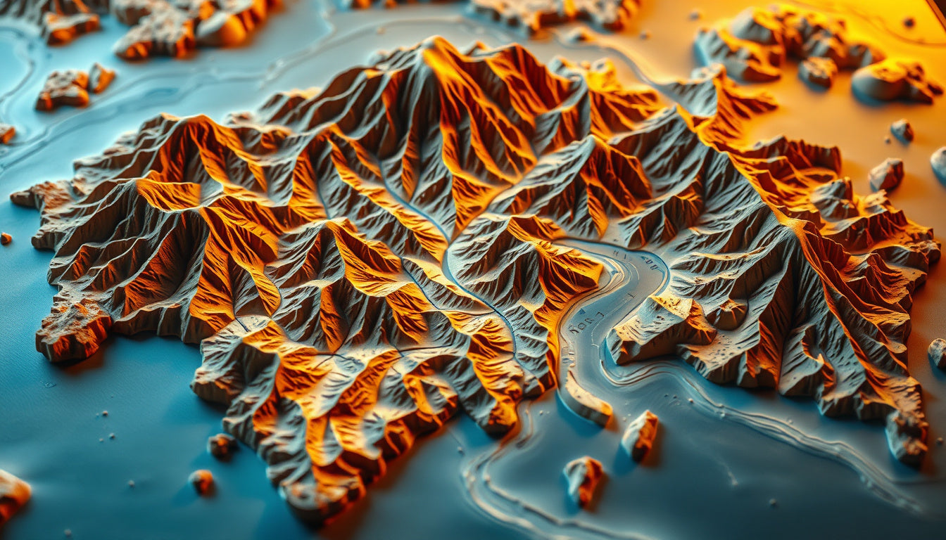 See the World Differently: Discover the Enchantment of Raised Relief Maps