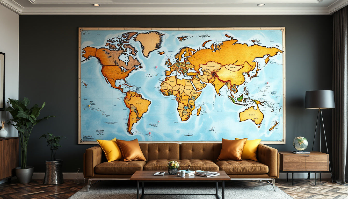 Accessorize Your Wall Map with Stylish Pins: Tips for a Stunning Display