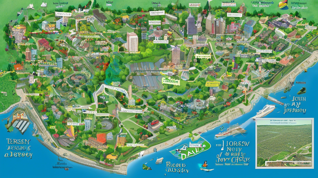 Here is a DALL-E prompt for an image related to the article title Exploring the Garden State: A Comprehensive Map of New Jersey:
A highly detailed 3D map of the state of New Jersey with accurate geog