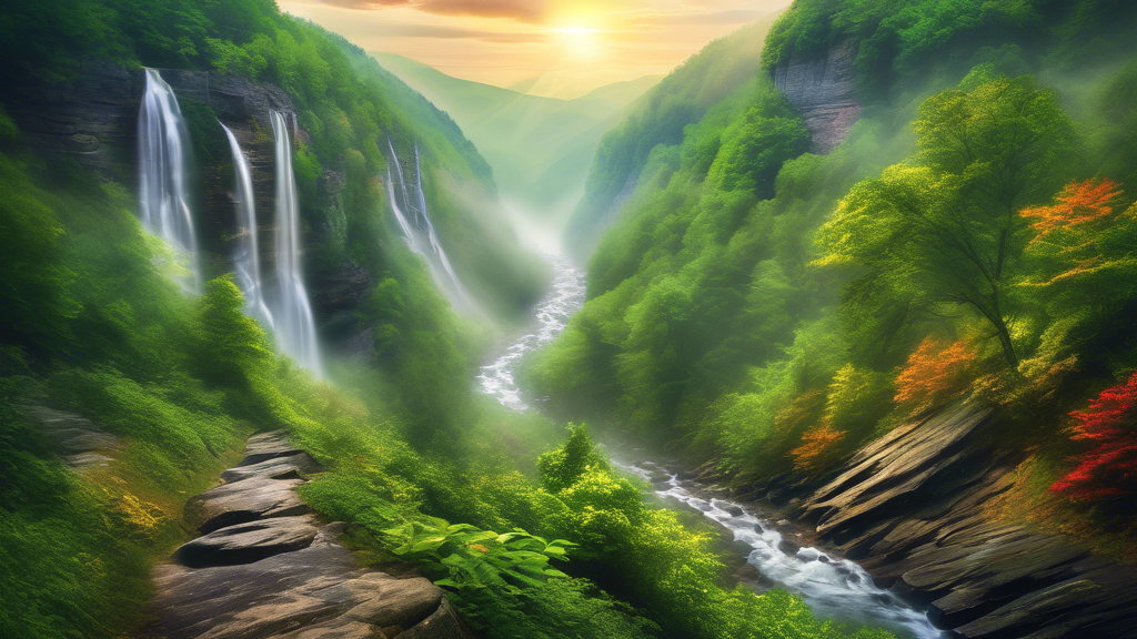 Here is a potential DALL-E prompt for an image related to the article title Exploring the Scenic Wonders of West Virginia:
A breathtaking landscape view of a misty morning in the Appalachian Mountain