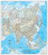 Asia a part of National Geographic Political 7 Continent Maps Classroom Pull Down 7 Map Bundle