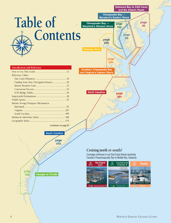 Maptech Embassy Cruising Guide: Chesapeake Bay to Florida