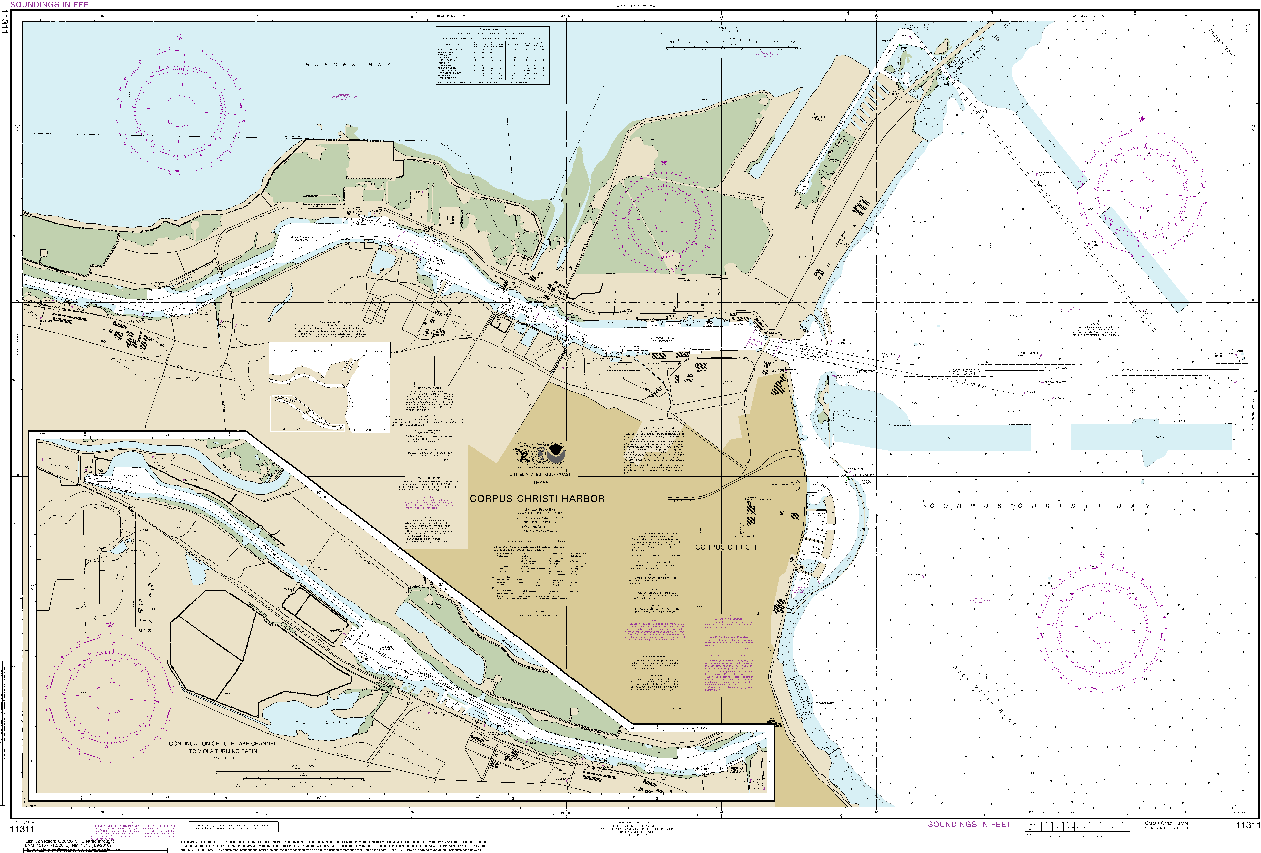 NOAA Nautical Chart 11311: Corpus Christi Harbor