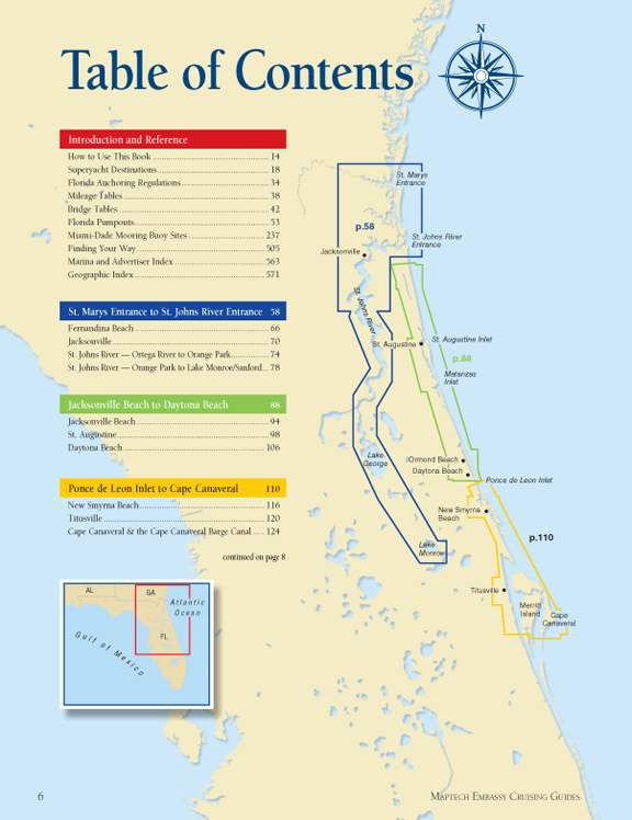 Maptech Embassy Cruising Guide: Florida