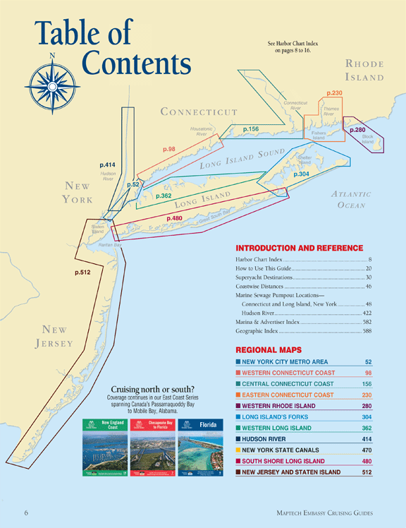 Maptech Embassy Cruising Guide: Long Island Sound to Cape May