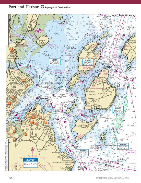 Maptech Embassy Cruising Guide: New England Coast
