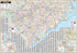 North Carolina and South Carolina State Wall Map