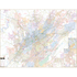 Birmingham, Al Wall Map - Large Laminated