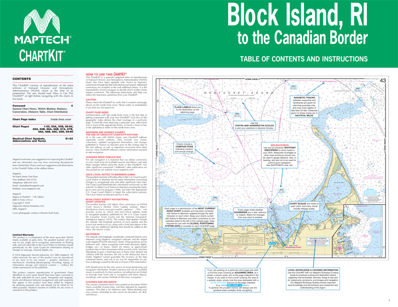 Maptech ChartKit® Region 2,  - Block Island, R.I. to the Canadian Border