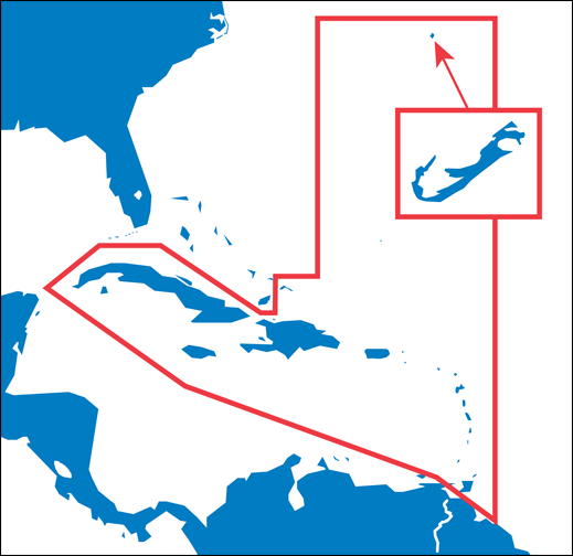 Maptech Digital Charts Region 300: The Caribbean and Bermuda