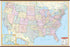 US Interstate Wall Map