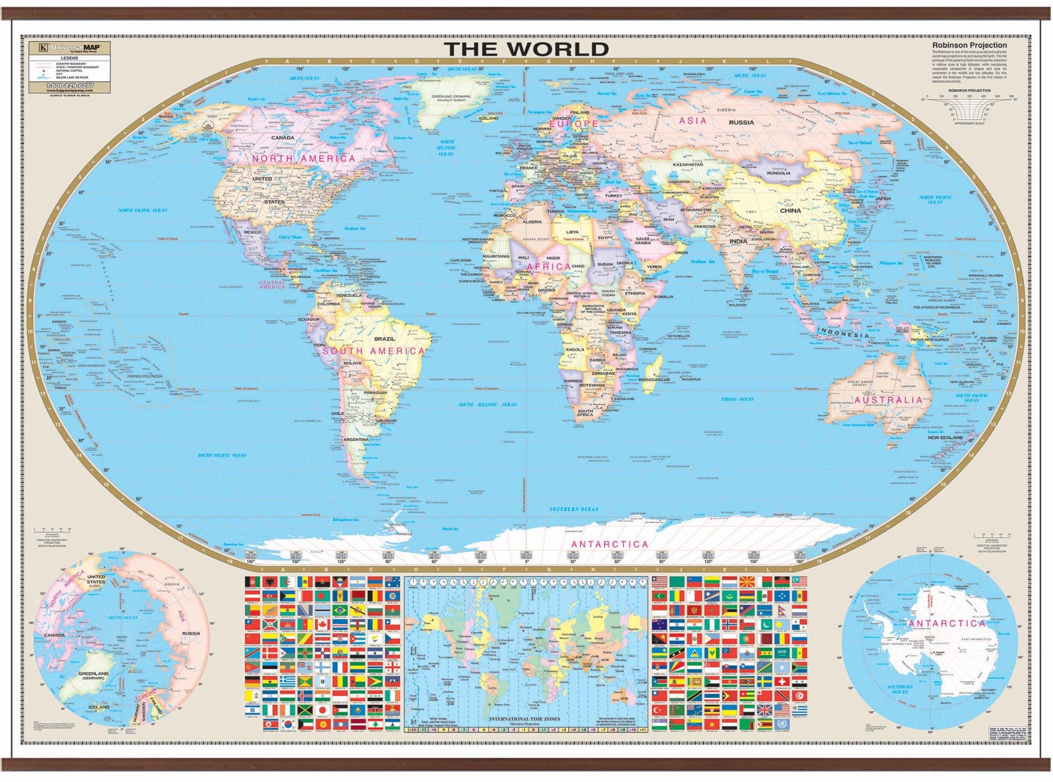 Kappa Map Group  World Large Scale Wall Map