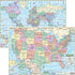 Kappa Map Group  us world primary deskpad map multi pack