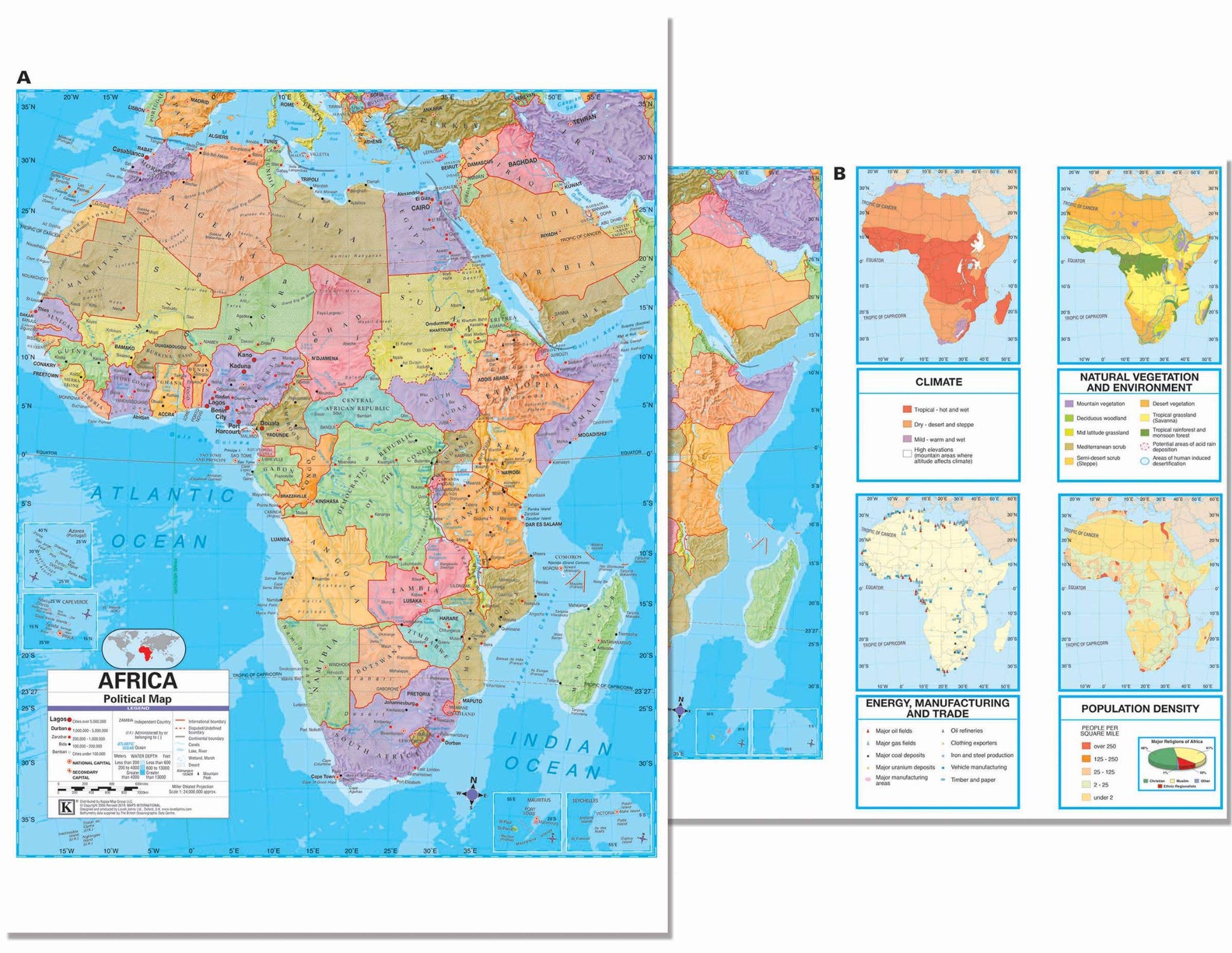 Kappa Map Group  africa advanced political deskpad map set