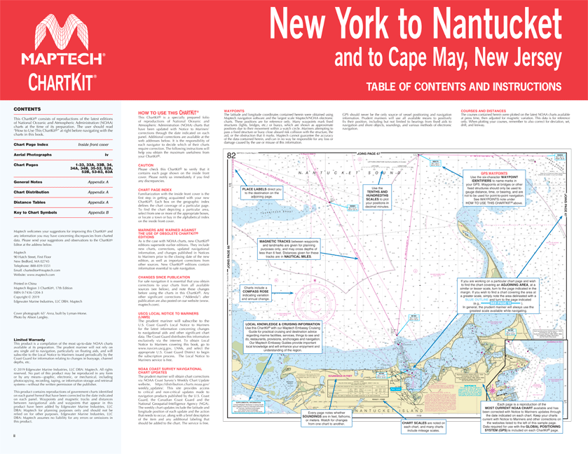 Maptech ChartKit® Region 3, 17th Ed. - New York to Nantucket and to Cape May, New Jersey