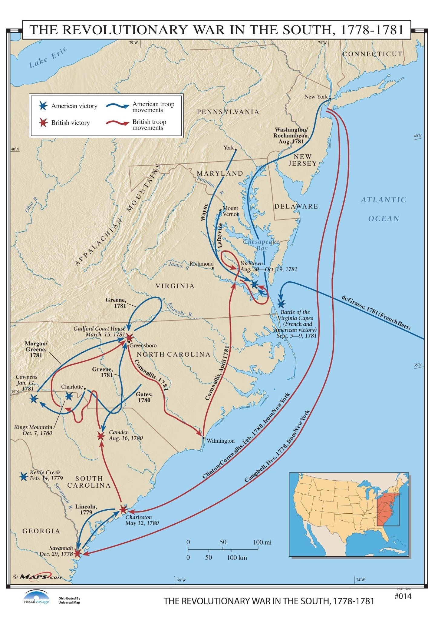 Kappa Map Group  014 The Revolutionary War In The South 1778 1781