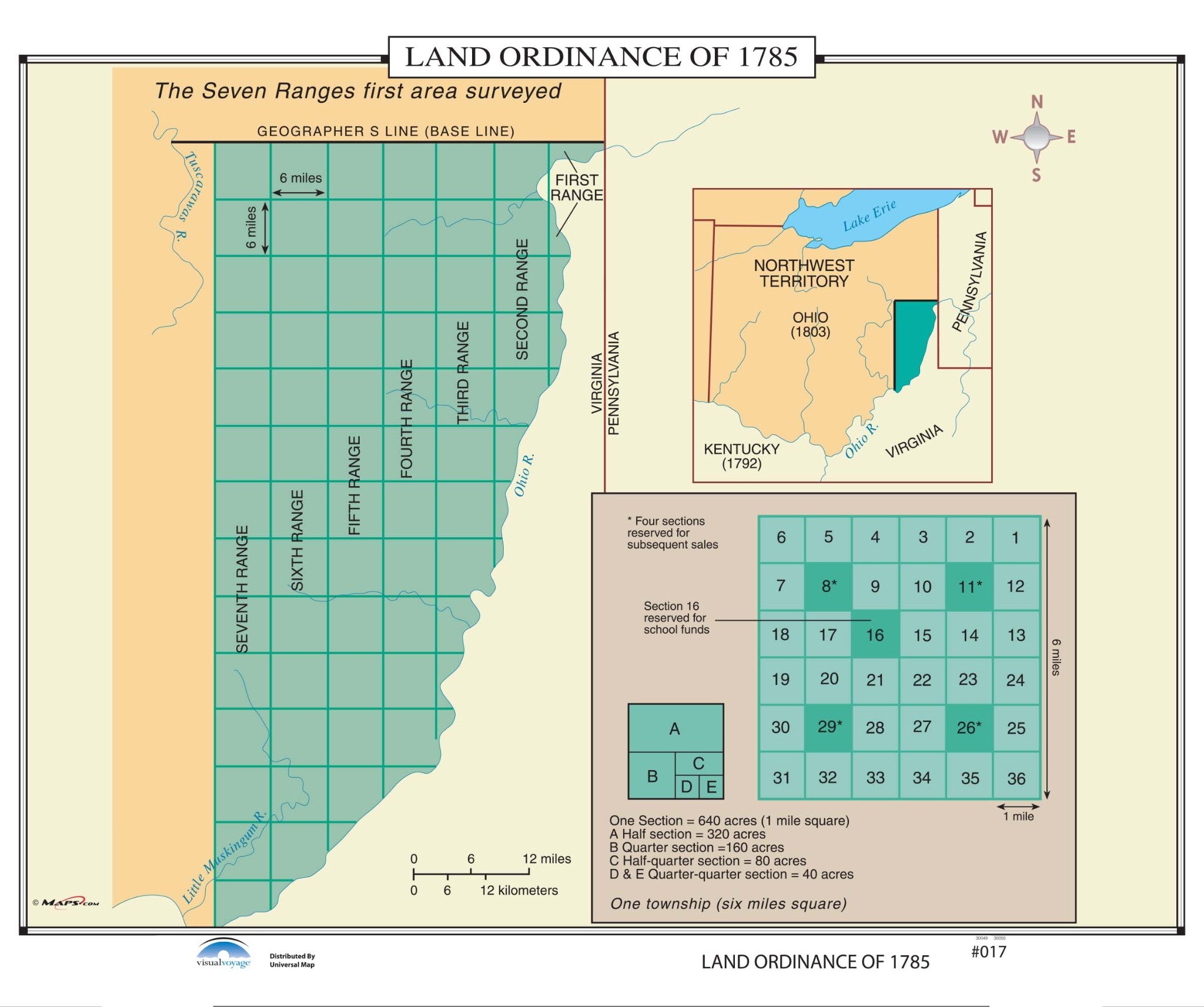 Kappa Map Group  017 Land Ordinance Of 1785