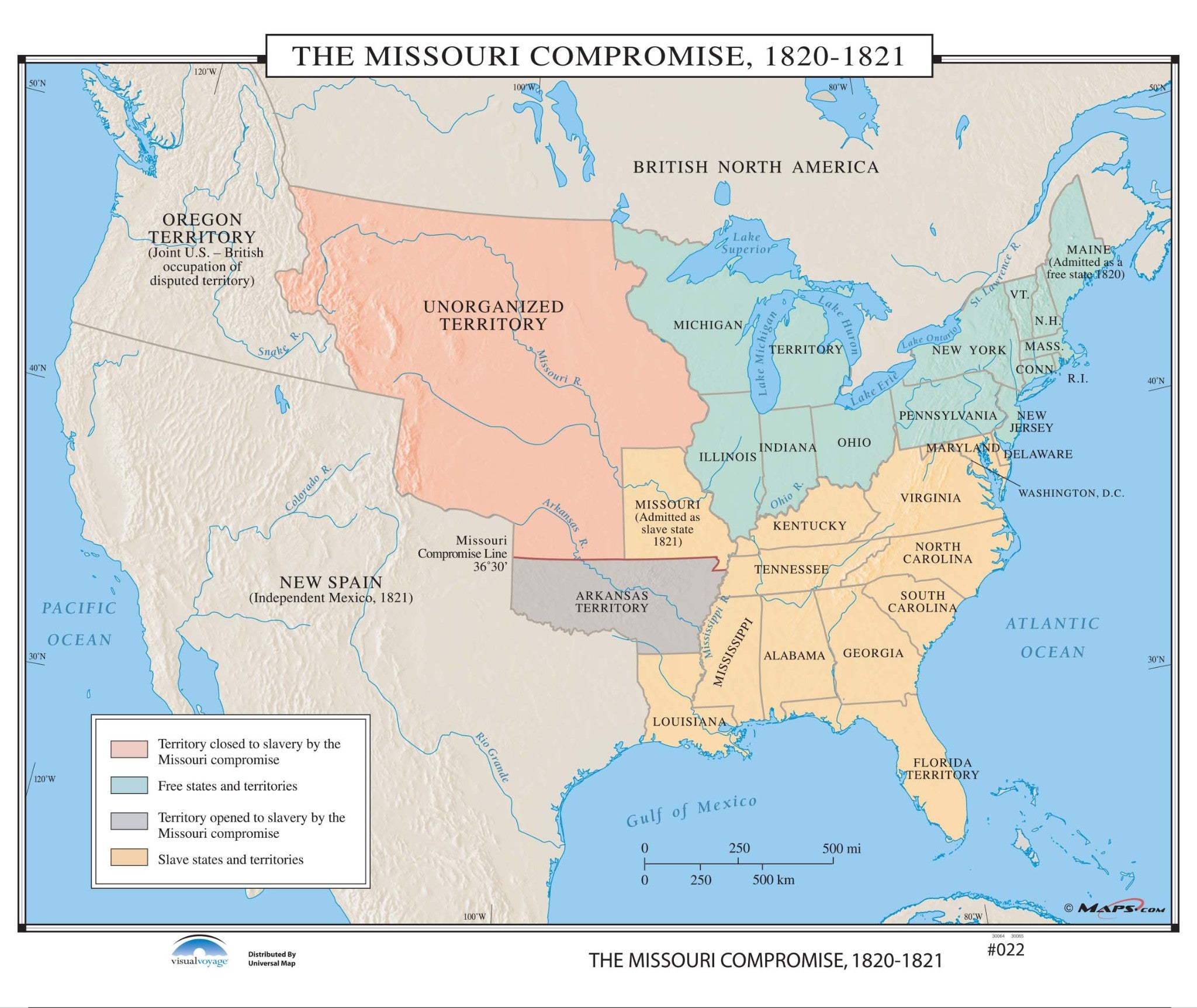 Kappa Map Group  022 The Missouri Compromise 1820 1821