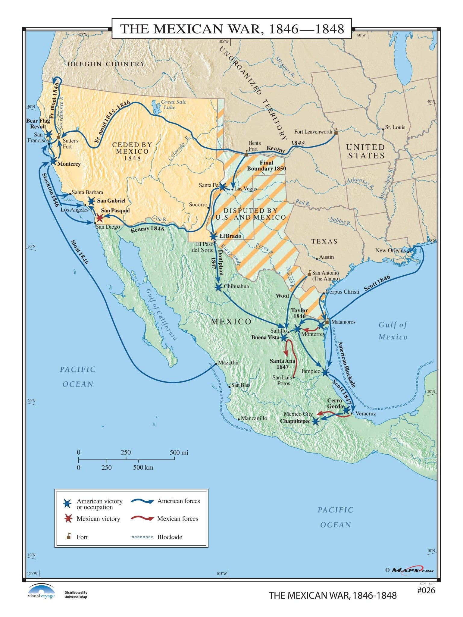 Kappa Map Group  026 The Mexican War 1846 1848