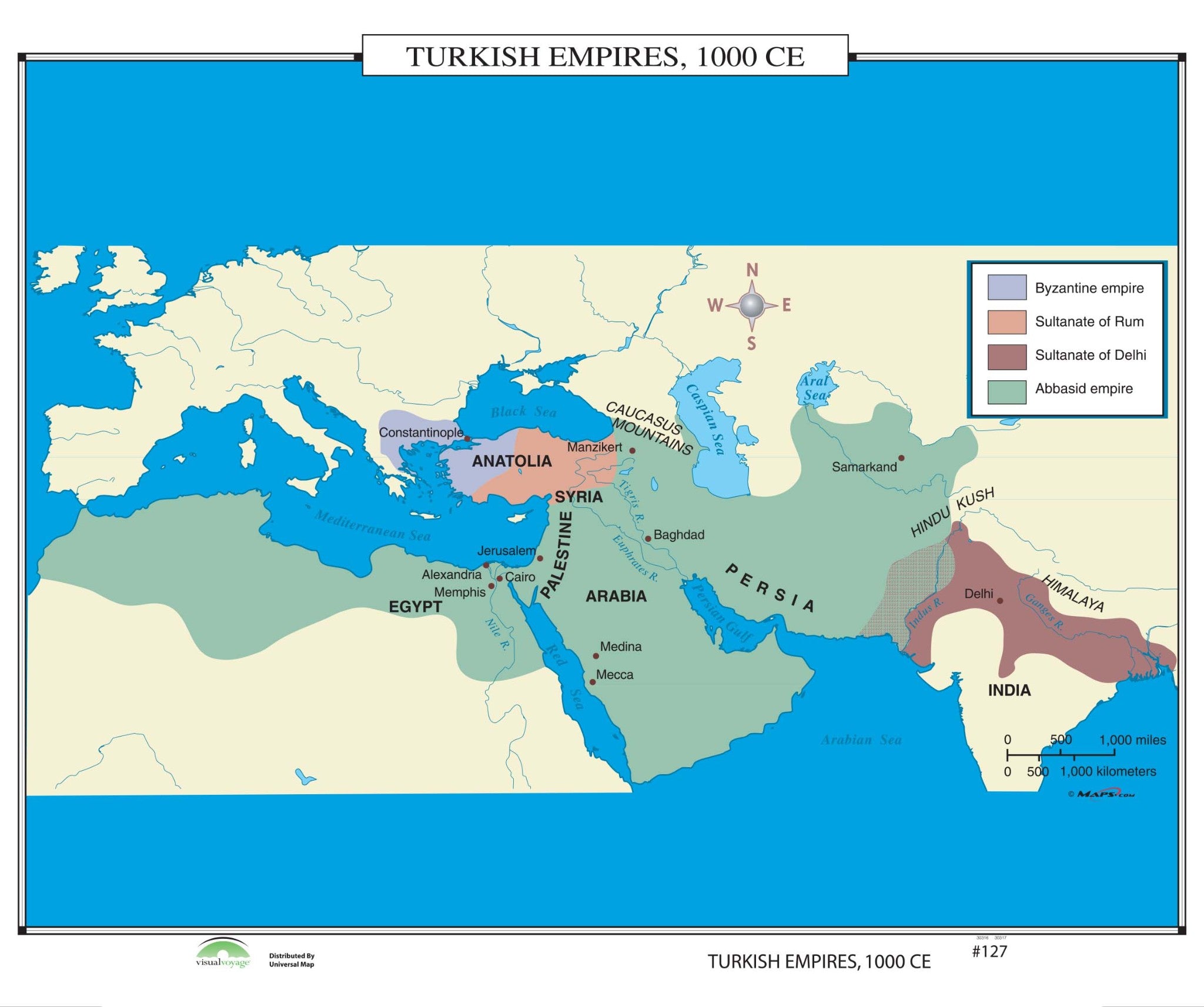 Kappa Map Group  127 Turkish Empires 1000 Ce