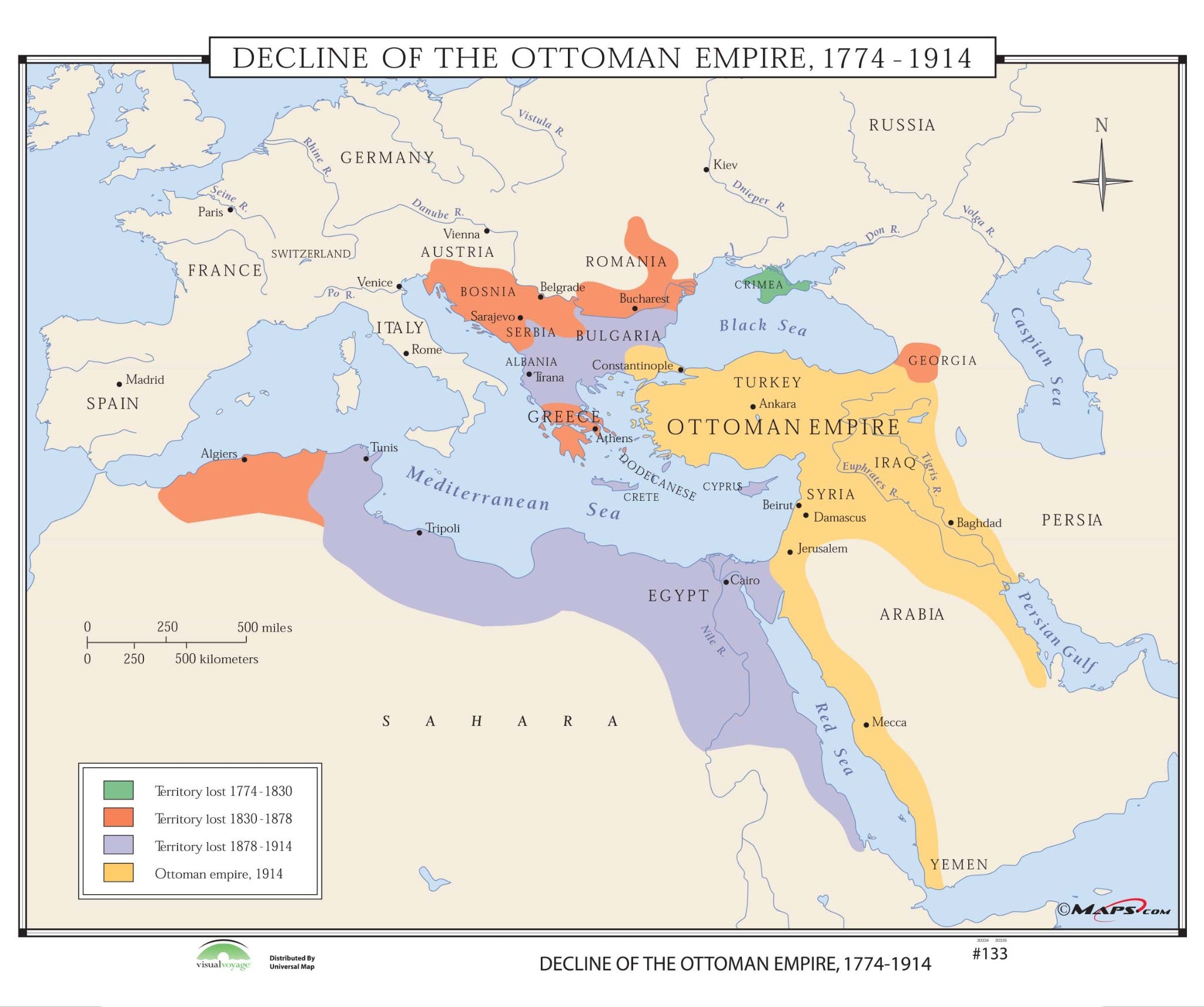 Kappa Map Group  133 Decline Of The Ottoman Empire 1774 1914
