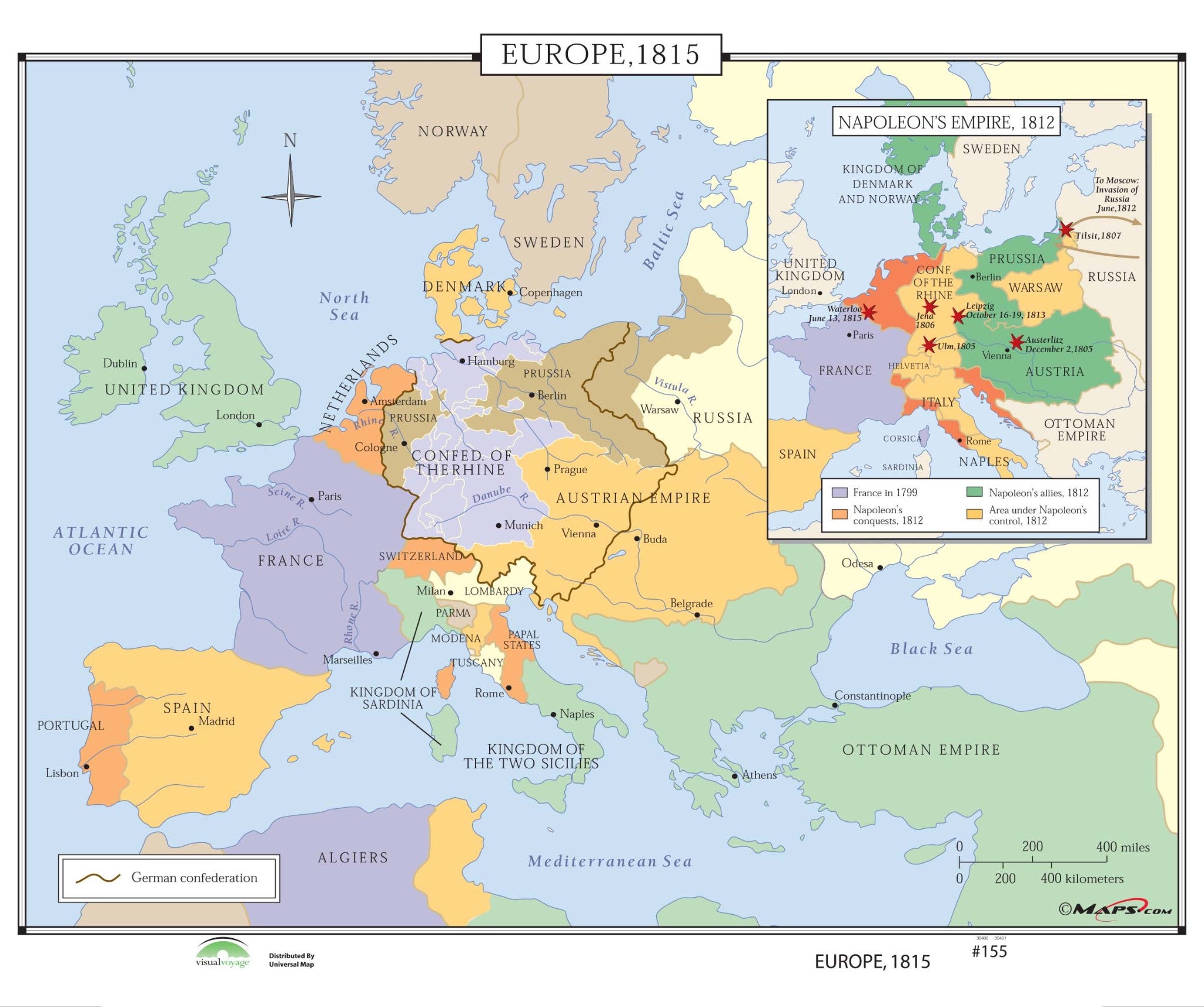 Kappa Map Group  155 Europe 1815