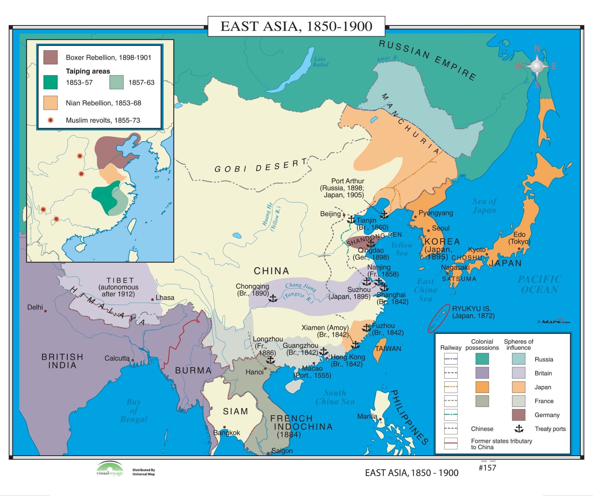 Kappa Map Group  157 East Asia 1850 1900