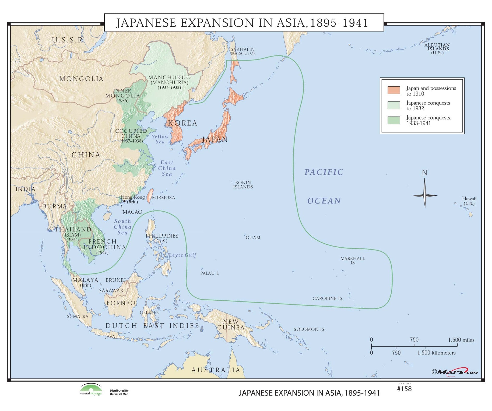 Kappa Map Group  158 Japanese Expansion In Asia 1895 1941