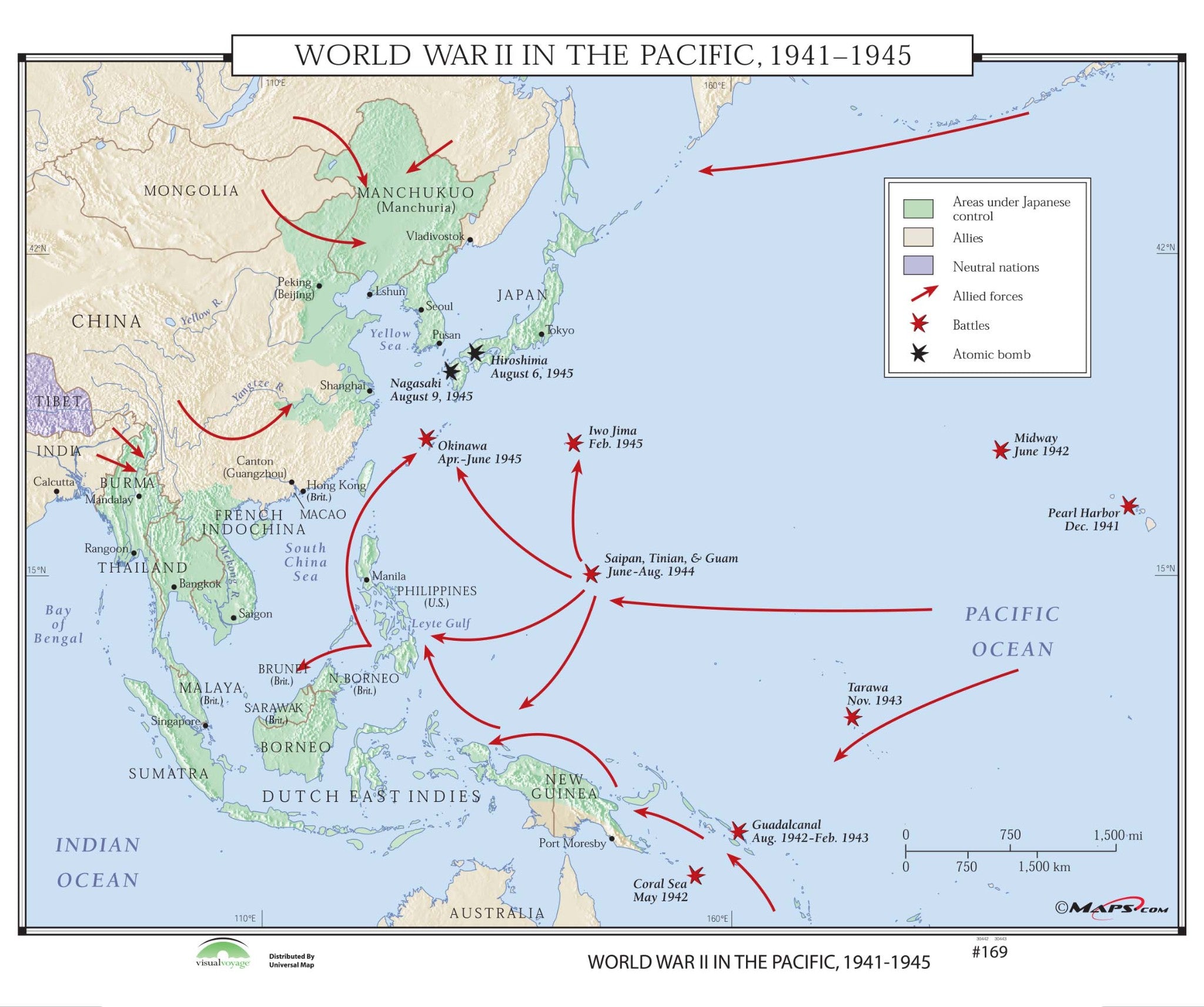 169 World War II Pacific, – GeoMart