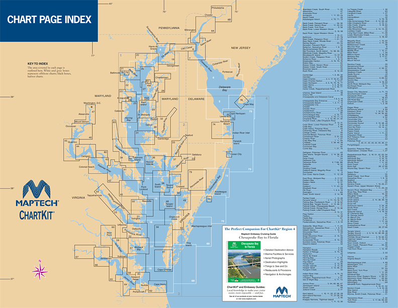 Maptech ChartKit® Region 4, 14th Ed. - Chesapeake and Delaware Bays