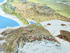 US Rand McNally Three Dimensional 3D Raised Relief Map