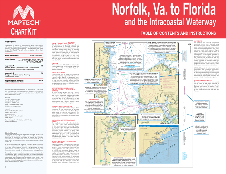 Maptech ChartKit® Region 6, 14th Ed. - Norfolk, Va. to Florida and the Intracoastal Waterway