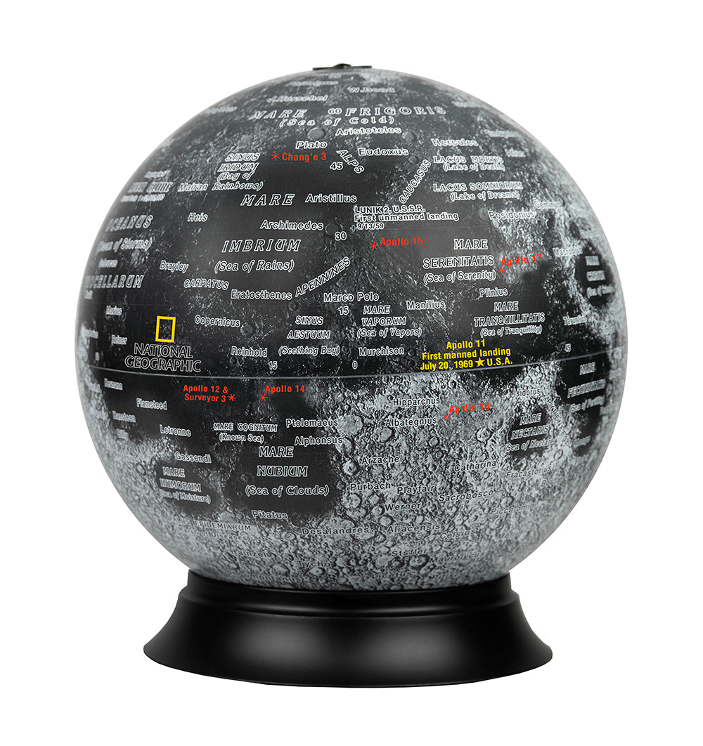 Moon 12 Inch Illuminated Desktop World Globe By National