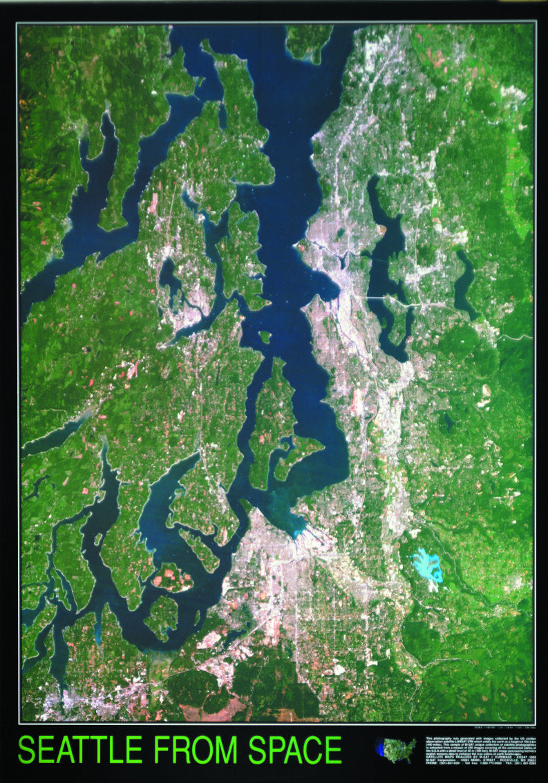 Seattle From Space Map
