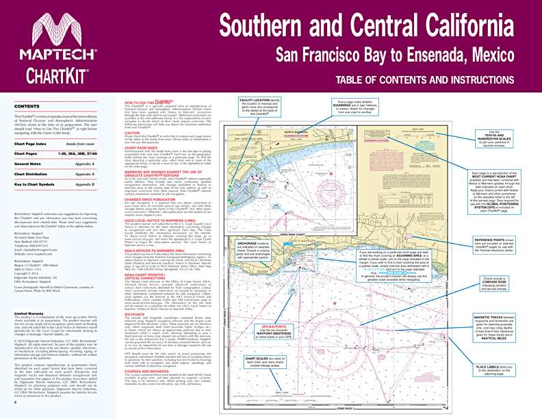 Maptech ChartKit® Region 12, 10th Ed. - Southern and Central California: San Francisco Bay to Ensenada, Mexico