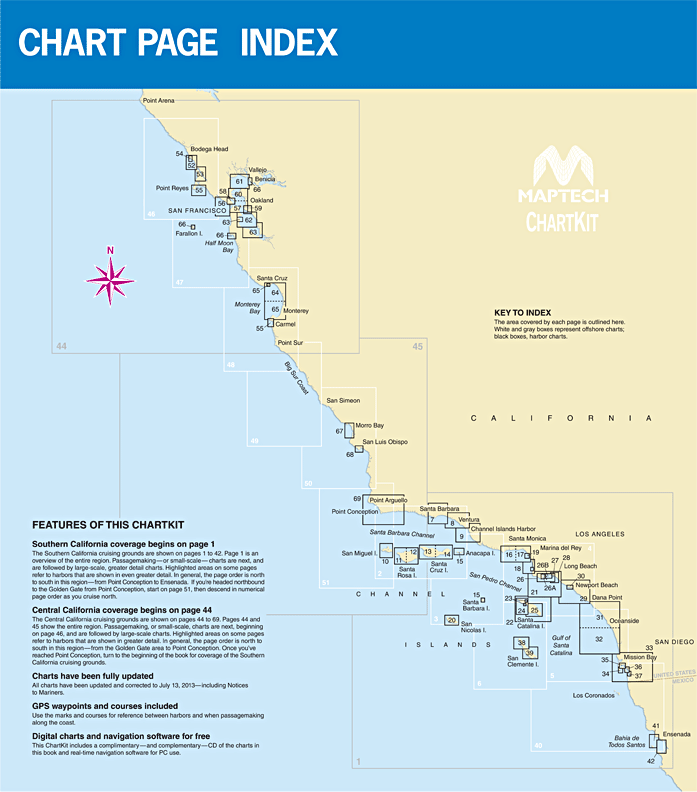 Maptech ChartKit® Region 12, 10th Ed. - Southern and Central California: San Francisco Bay to Ensenada, Mexico