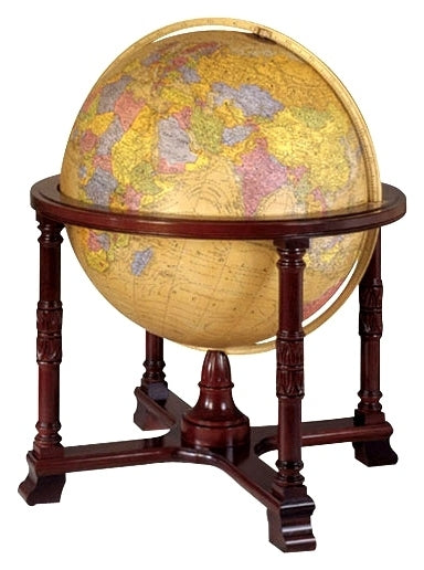 Diplomat Antique Illuminated 32 Inch Floor World Globe By Replogle Globes