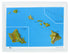 Hawaii Natural Color Relief Three Dimensional 3D Raised Relief Map