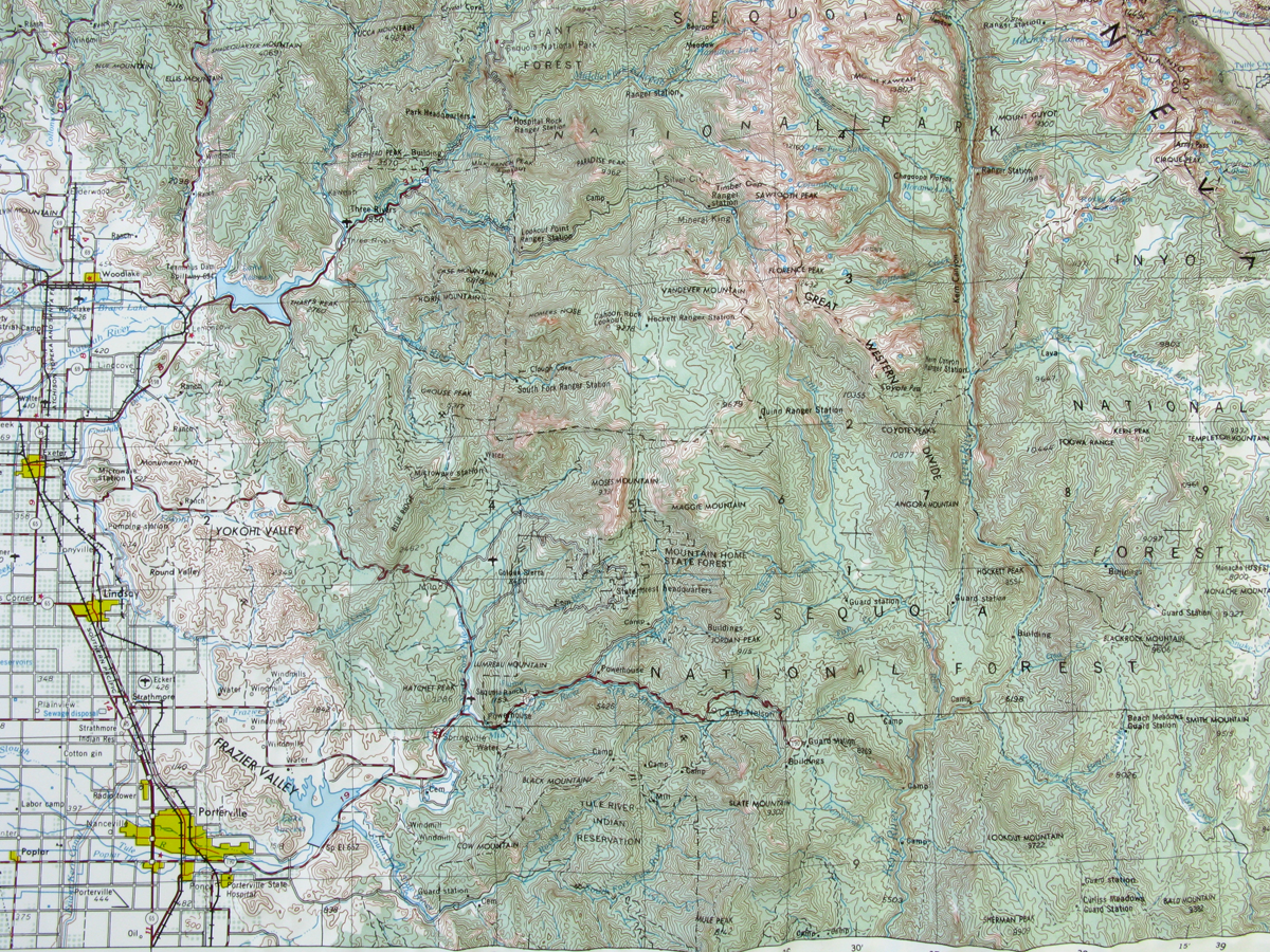 Fresno USGS Regional Three Dimensional 3D Raised Relief Map