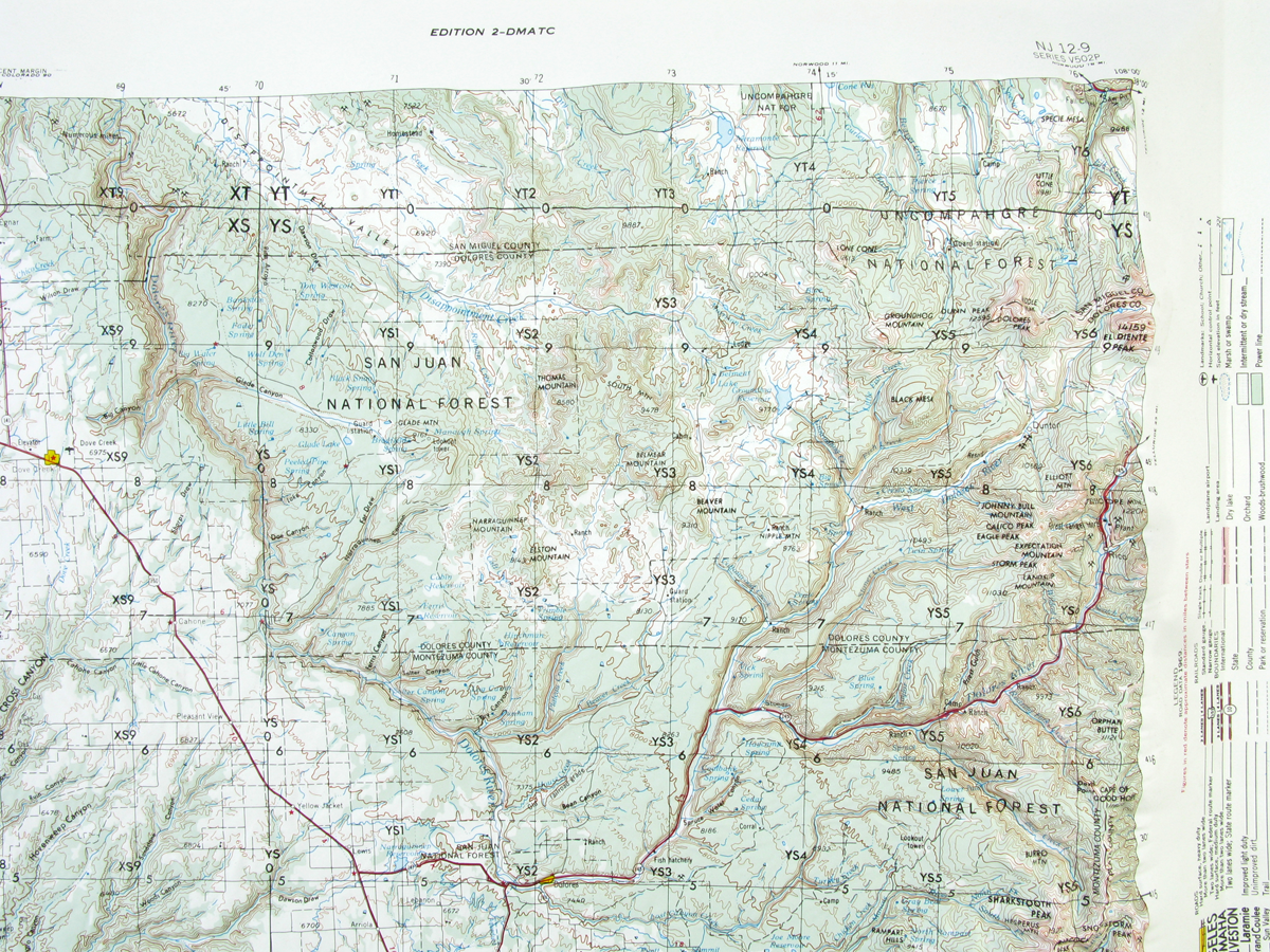 Cortez USGS Regional Three Dimensional 3D Raised Relief Map