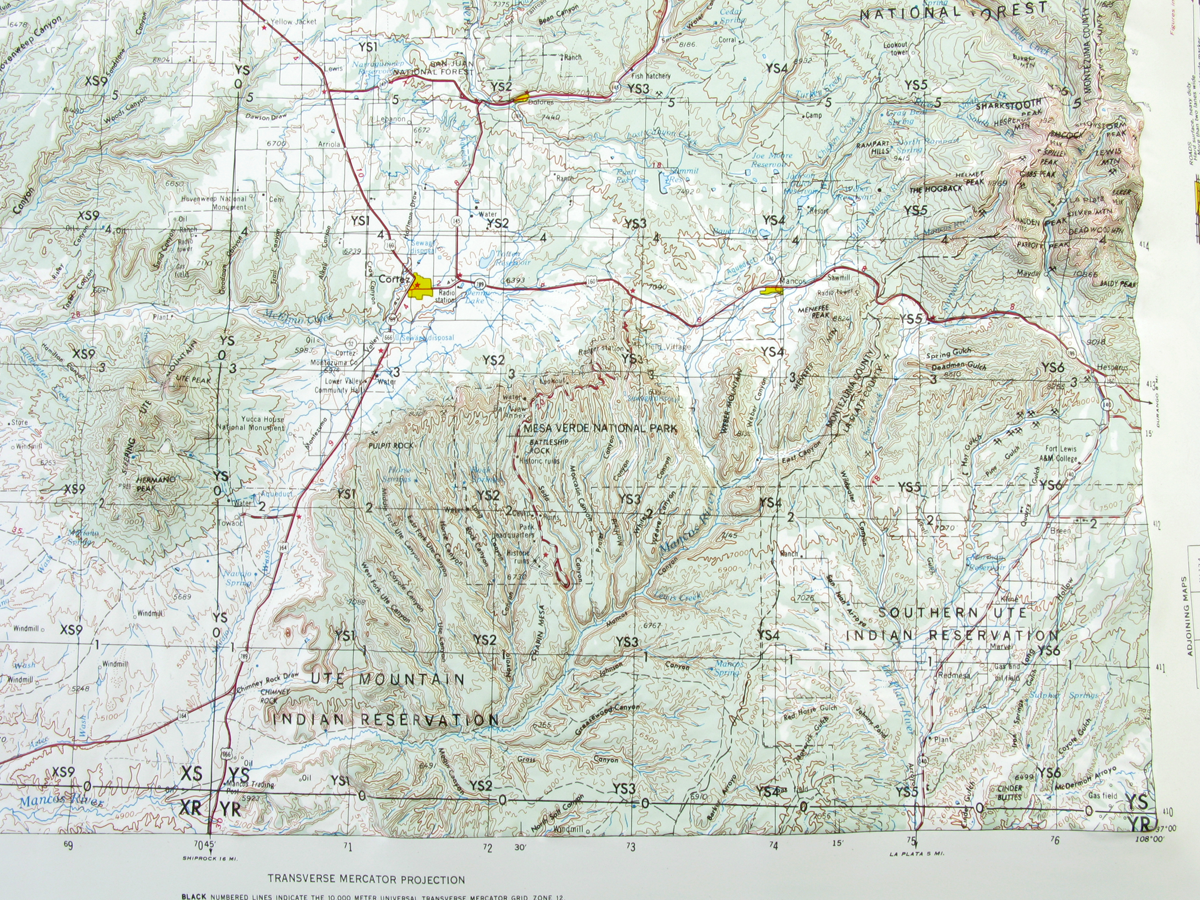 Cortez USGS Regional Three Dimensional 3D Raised Relief Map