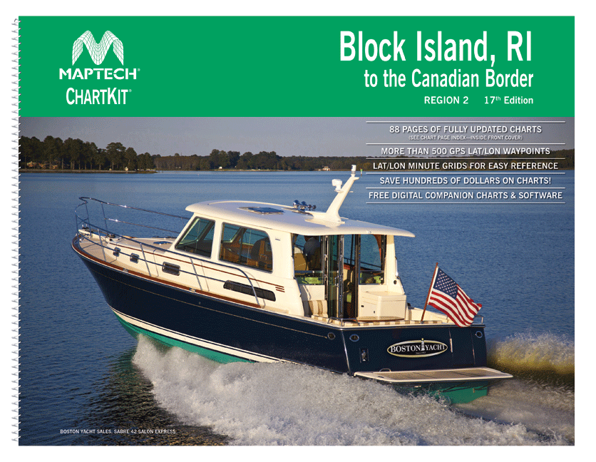 Maptech ChartKit® Region 2,  - Block Island, R.I. to the Canadian Border