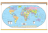 World Political Wall Map Classroom Pull Down - Robinson Projection