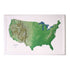 Us Natural Three Dimensional 3D Raised Relief Map