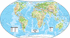 Physical USA and World Map Classroom Pull Down 2 Map Bundle
