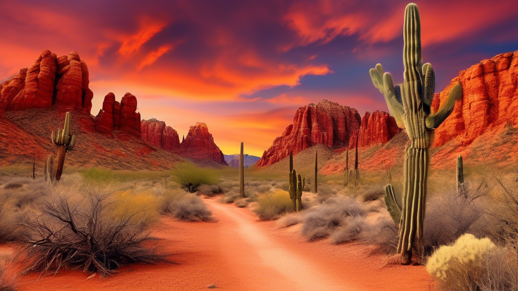 Here is a potential DALL-E prompt for an image related to the article title Discovering the Captivating Landscapes of Arizona:

A panoramic view of the breathtaking desert landscape of Arizona, featur