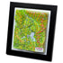 TestPlayNA 3D raised relief map of Yellowstone National Park showing canyons, lakes, and volcanic terrain