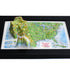 TestPlayNA 3D raised relief map of the USA showing mountain ranges, plains, and rivers