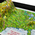TestPlayNA 3D raised relief map of the USA showing mountain ranges, plains, and rivers