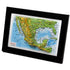 TestPlayNA 3D map of Mexico showing mountain ranges, valleys, and coastlines.